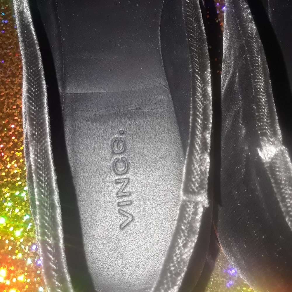Vince Black Velvet Loafers - Picture 6 of 8